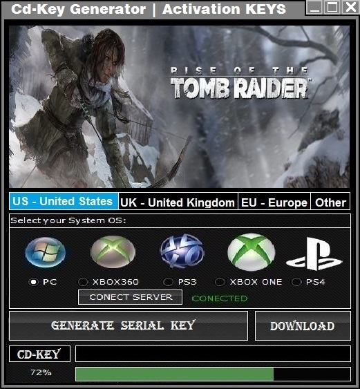 rise of the tomb raider serial key